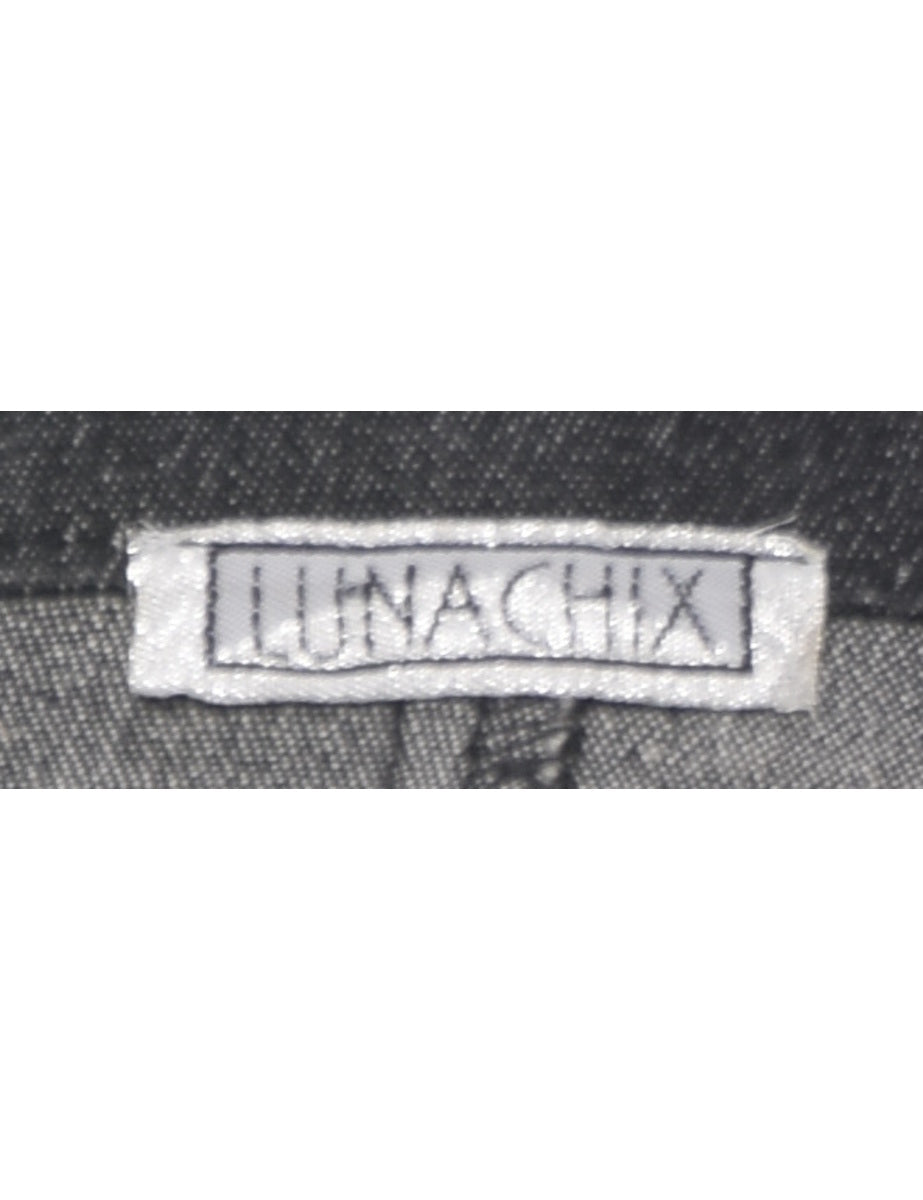 Dark Grey Denim Jacket - S