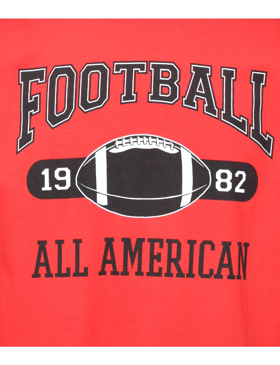 Football Printed T-shirt - M