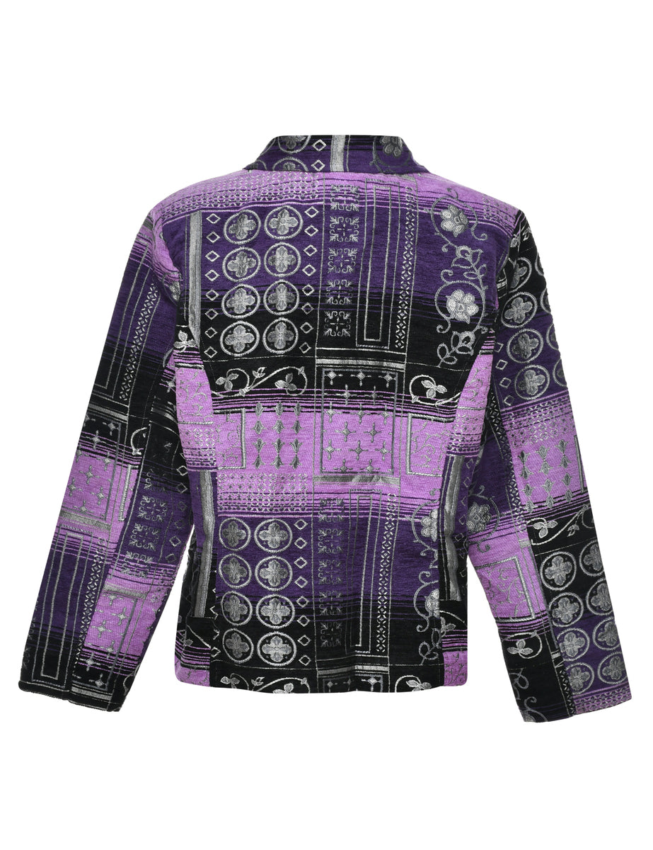 Floral Pattern Tapestry Jacket - L