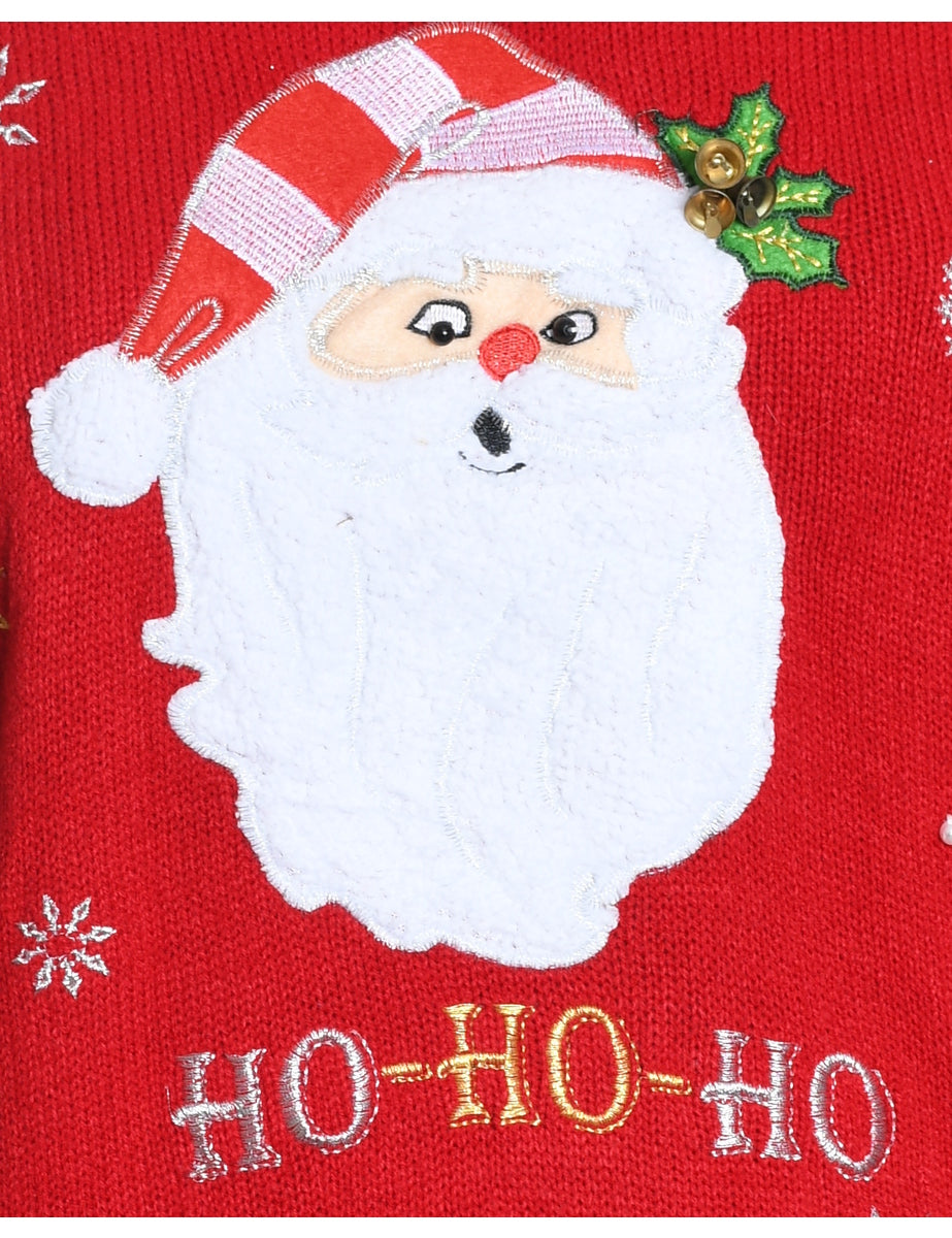 Santa Claus Christmas Jumper - L