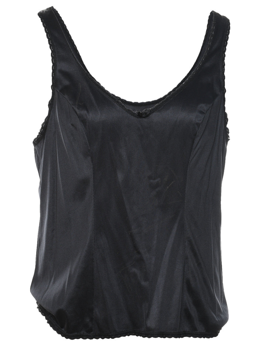 Shiny Classic Black Slip - M