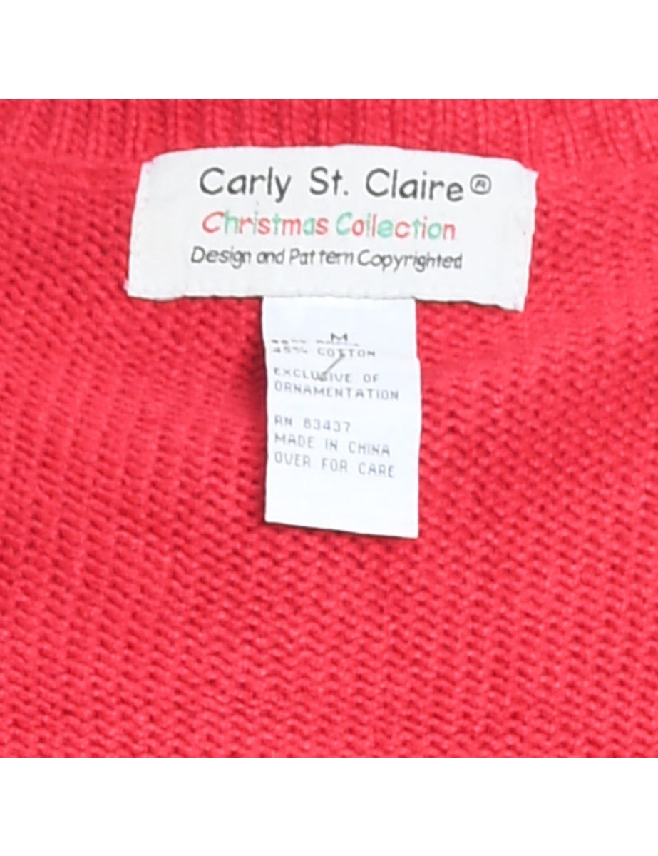 Snowman Christmas Cardigan - M