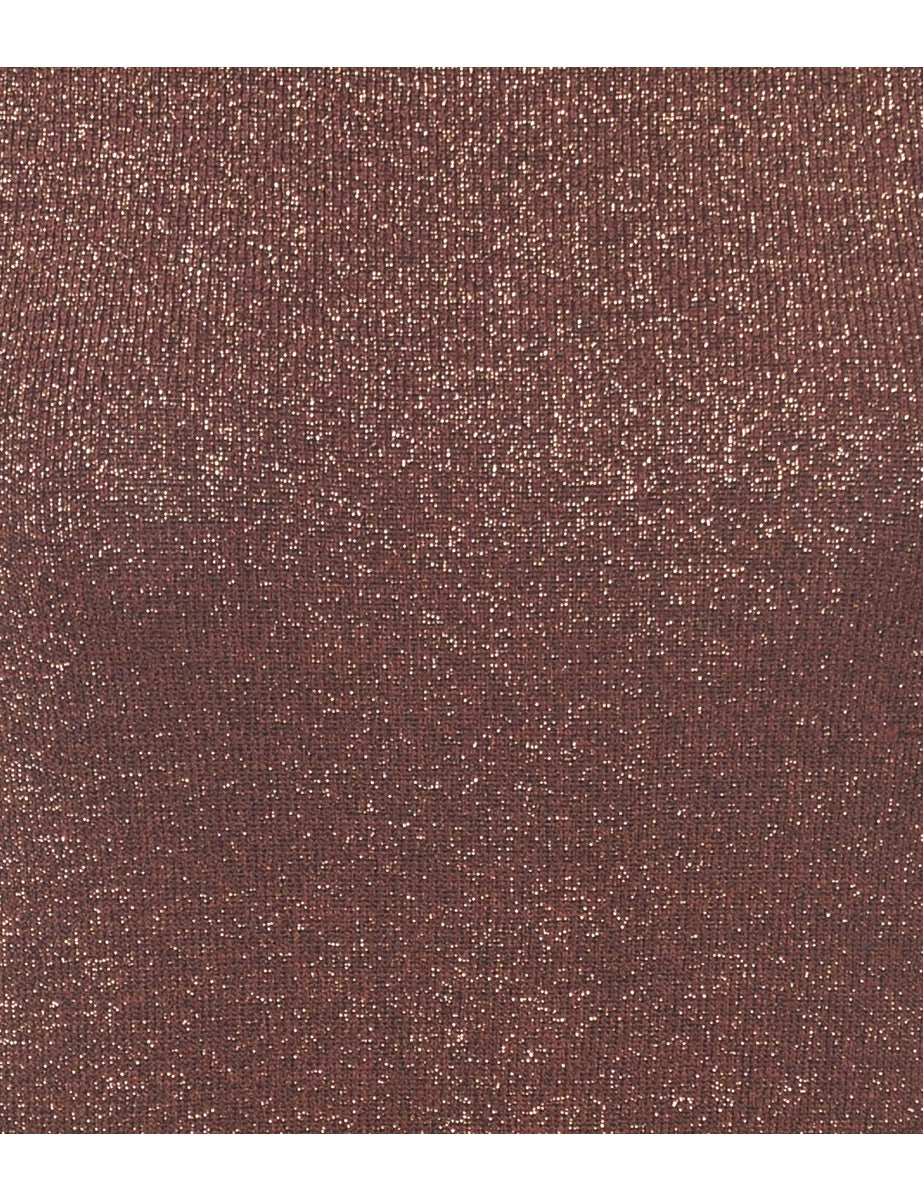 Lurex Thread Pattern Vest - M
