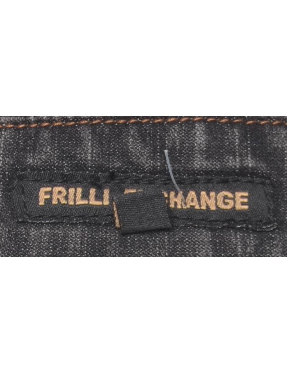 Button Front Denim Jacket - S