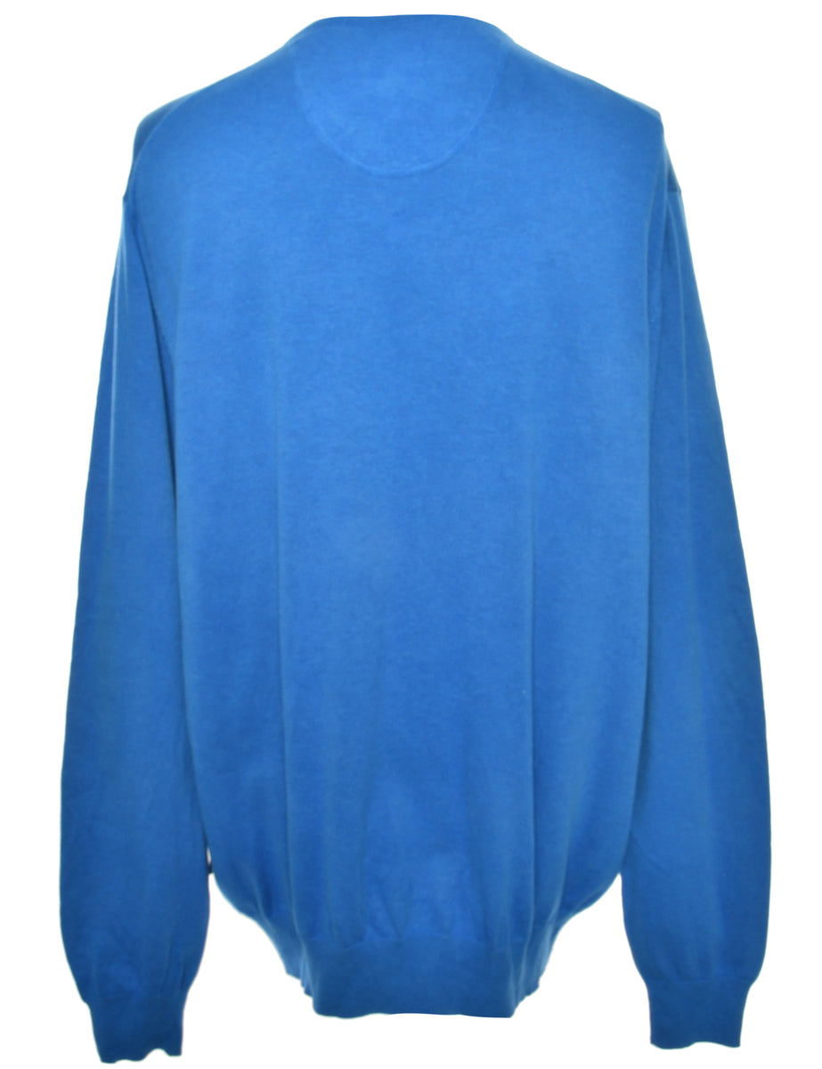 Long Sleeved Blue Jumper - XL