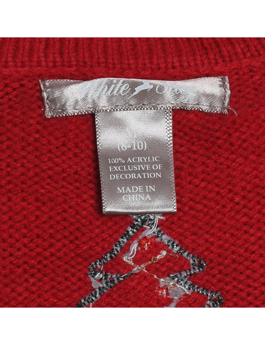 Snowman Christmas Sweater Vest - M