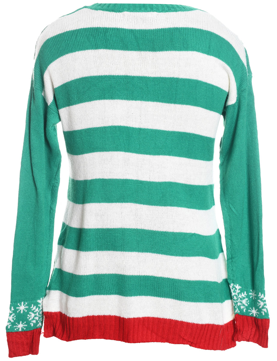 Animal Design Christmas Jumper - M