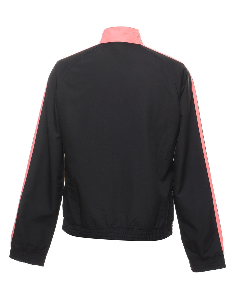 Adidas Black & Salmon Pink Nylon Jacket - S