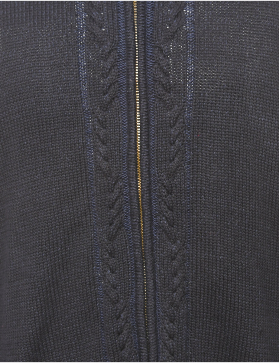 Navy Geoffrey Beene Cardigan - M