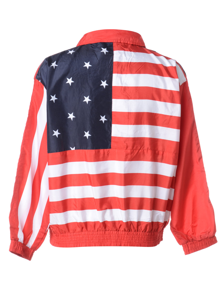 Zip Front Red Jacket - L