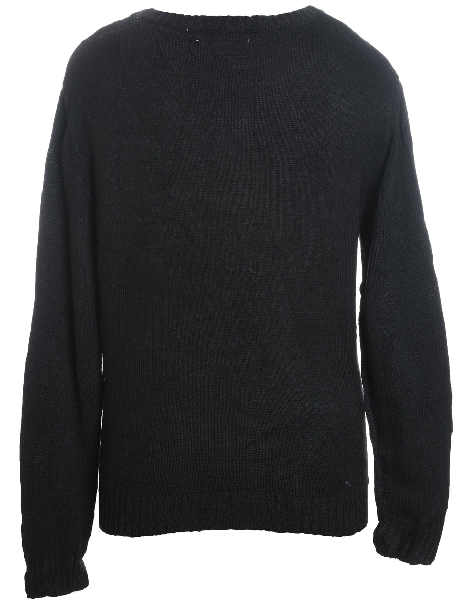 Black Christmas Jumper - XL