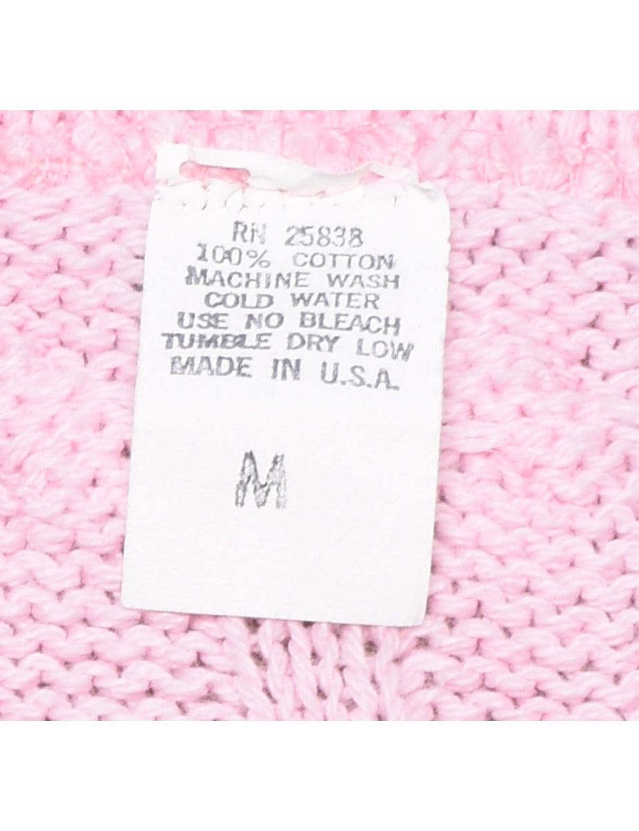 Cable Knit Jumper - M
