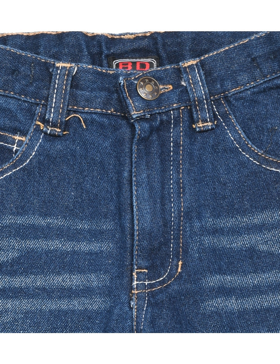 Straight-Leg Dark Wash Denim Jeans - 2 YEARS