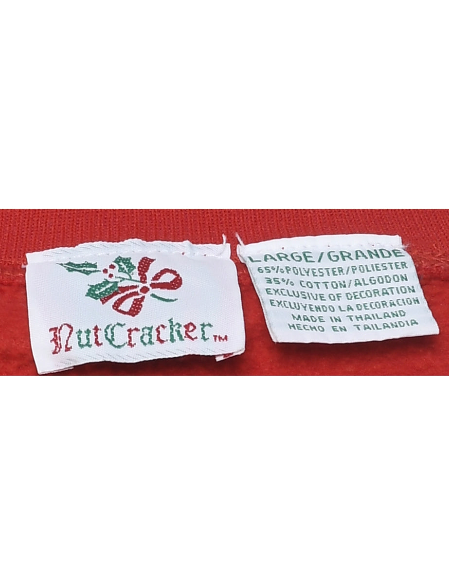 Snowman Christmas Sweatshirt - L