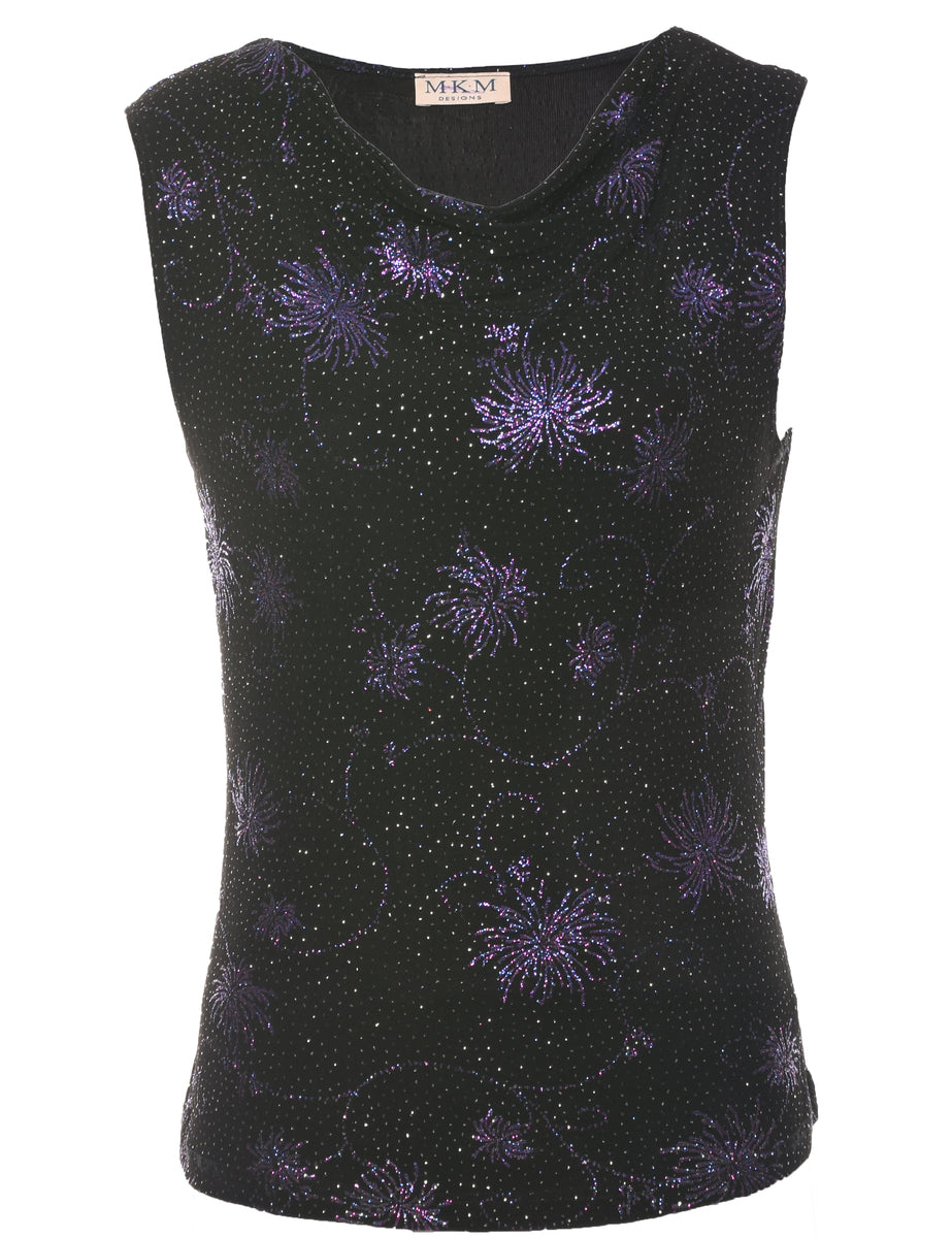 Metallic Evening Top - S