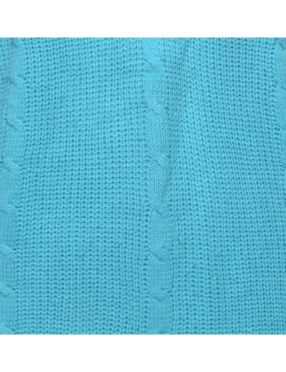 Cable Knit Jumper - L