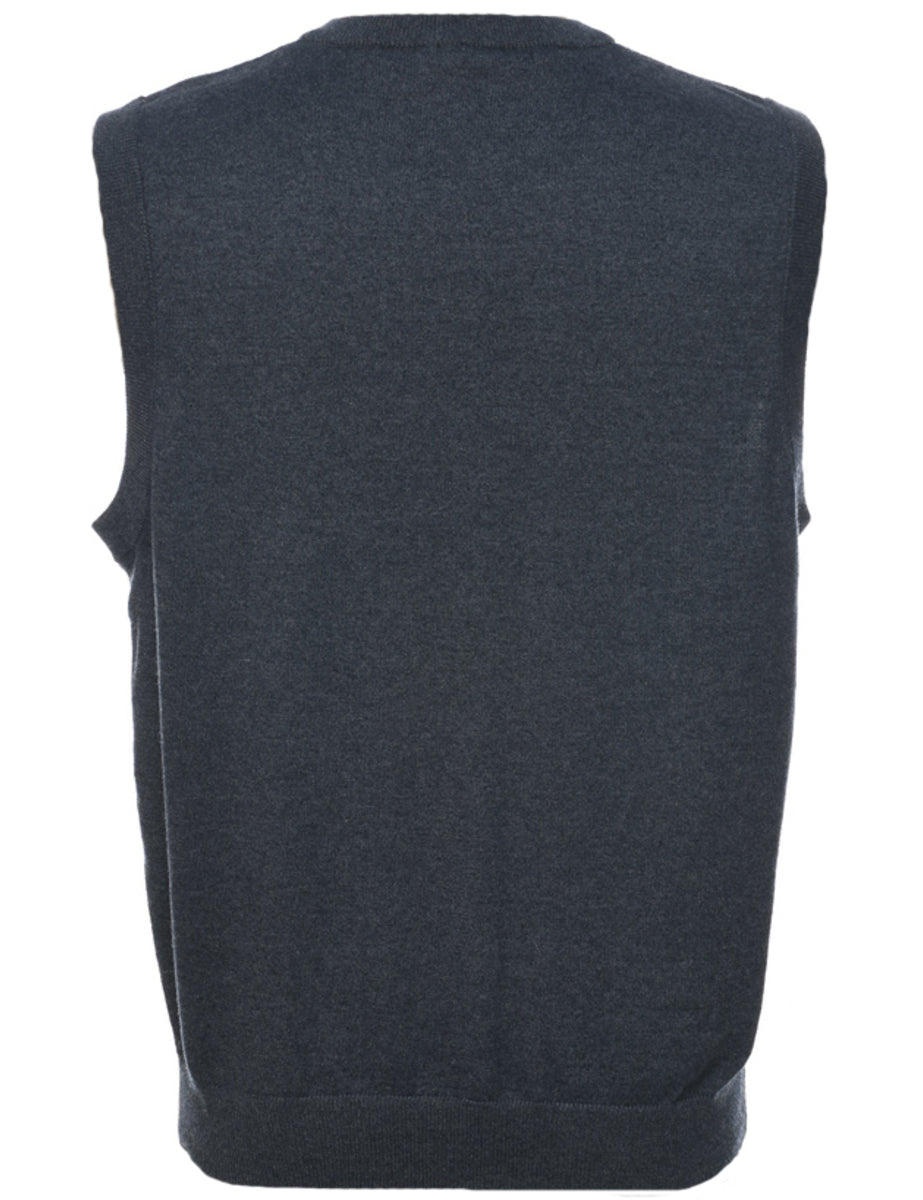 Argyle Sweater Vest - L
