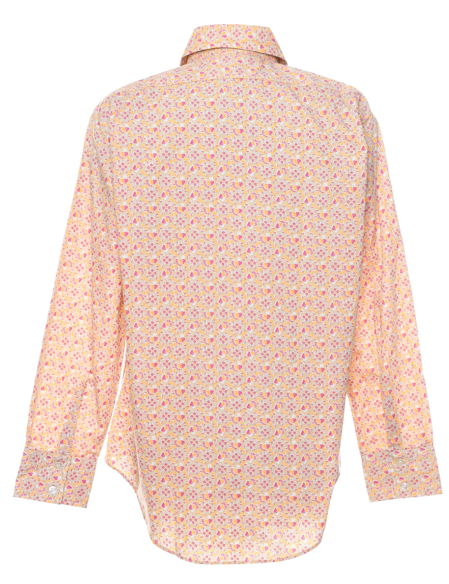 1970s Floral Shirt - M