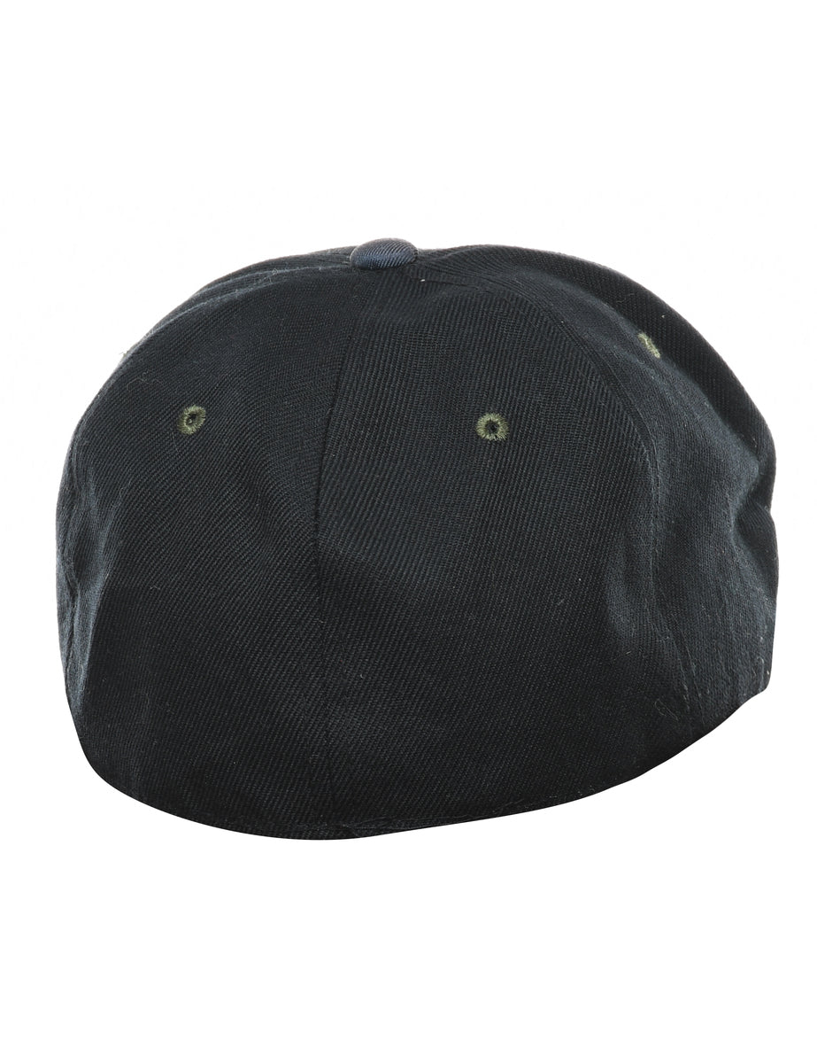 Black Embroidery Cap - XS