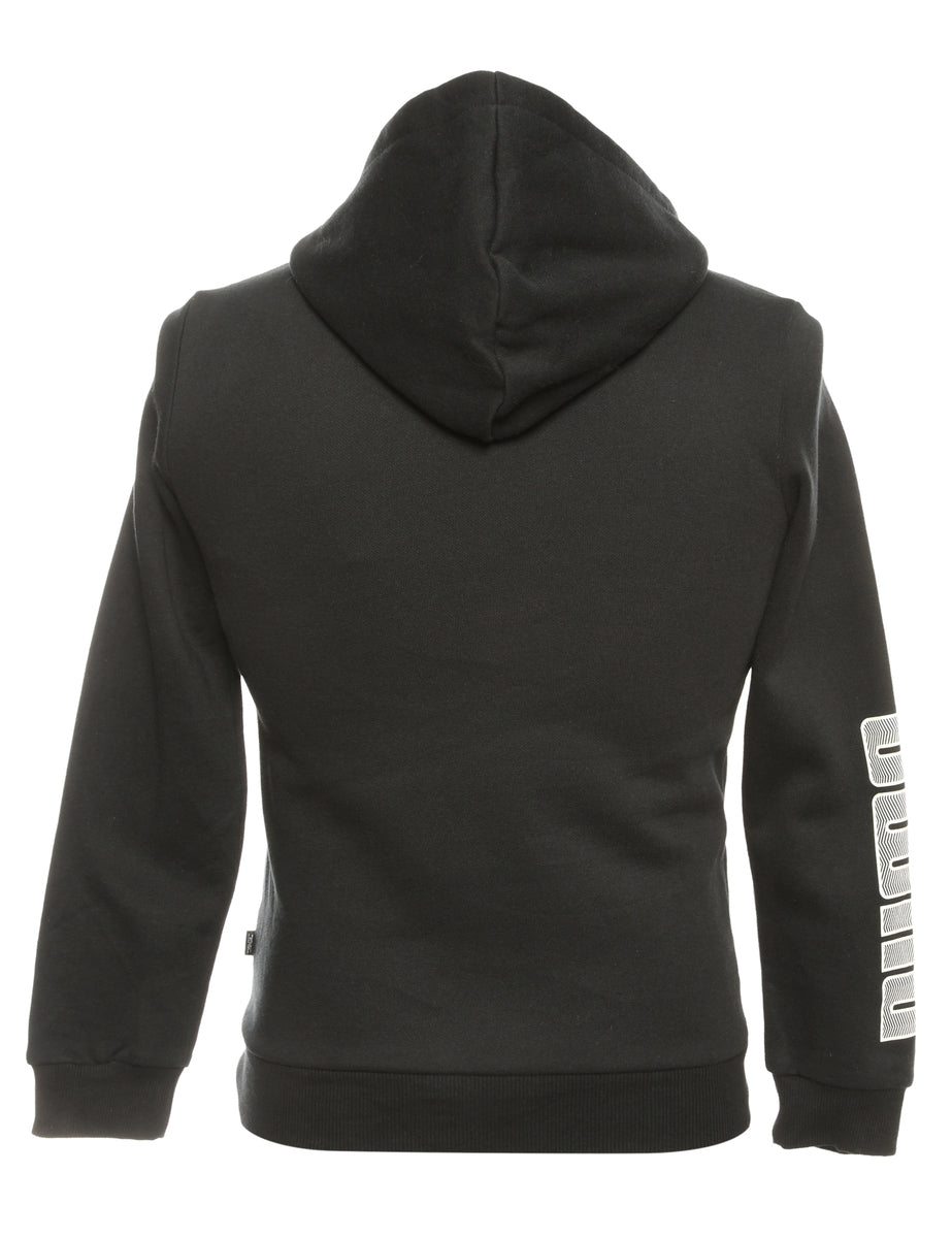 Black Puma Printed Hoodie - S