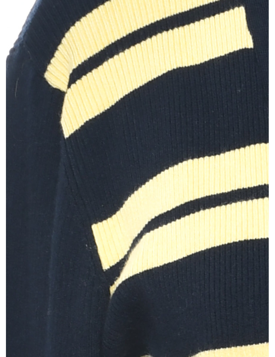 Striped Cardigan - M