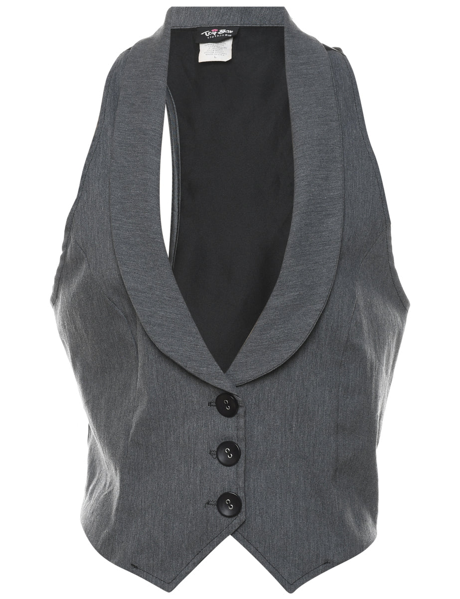 Button Front Waistcoat - L