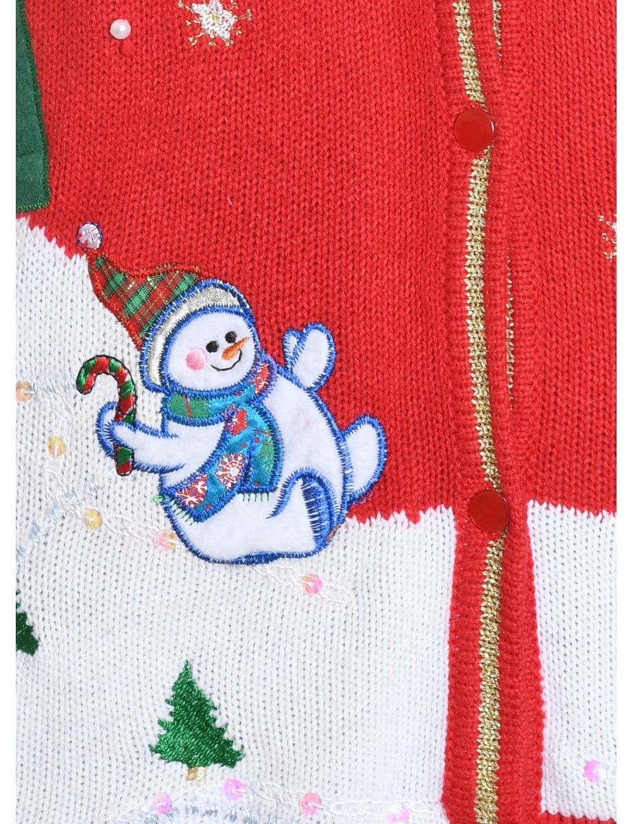 Snowman Christmas Vest - S