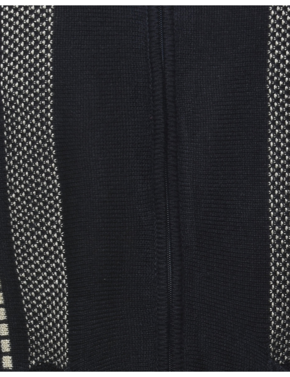 Zip Front Cardigan - M