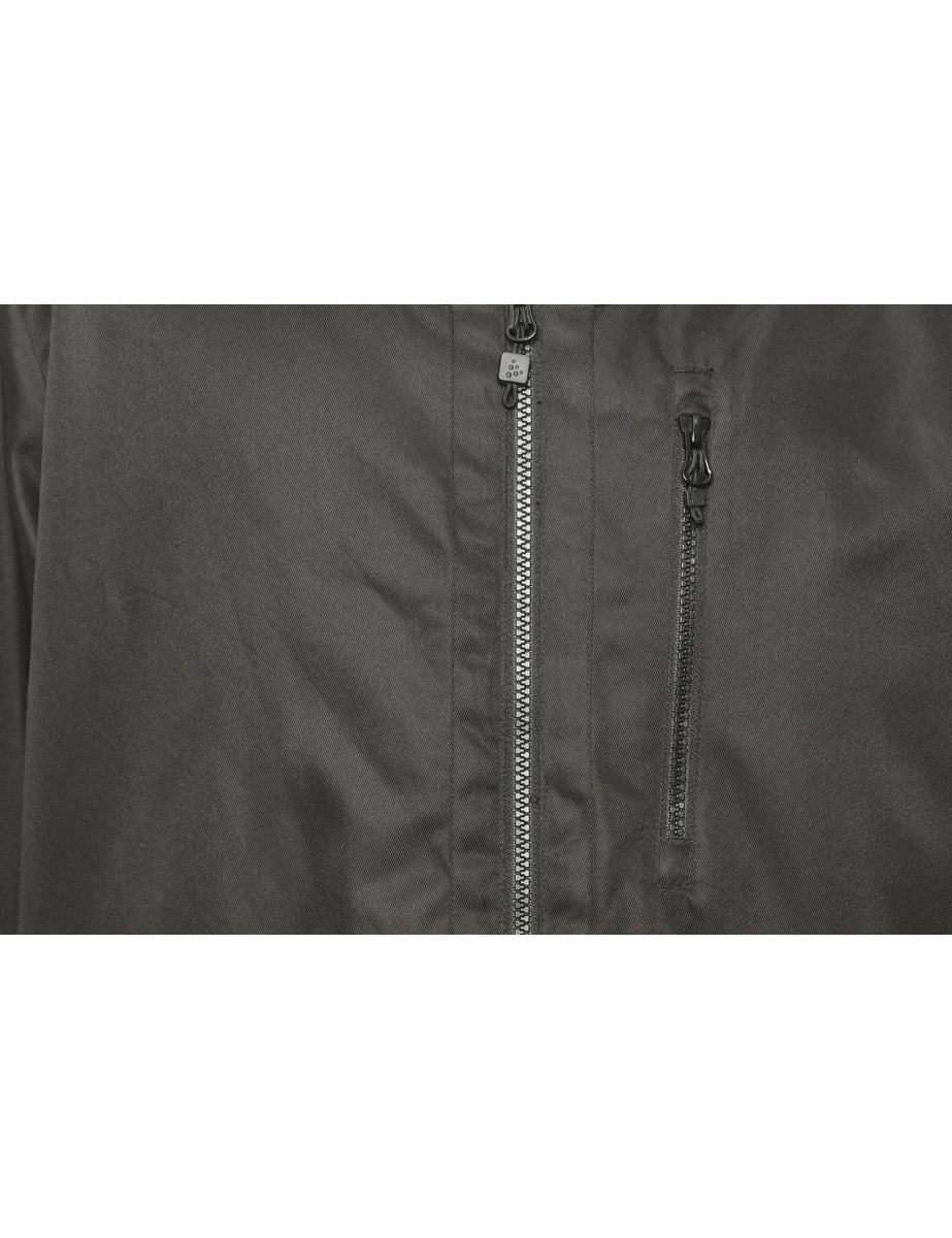 Zip Front Coat - L