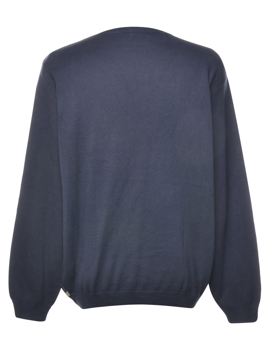 Izod Argyle Jumper - L