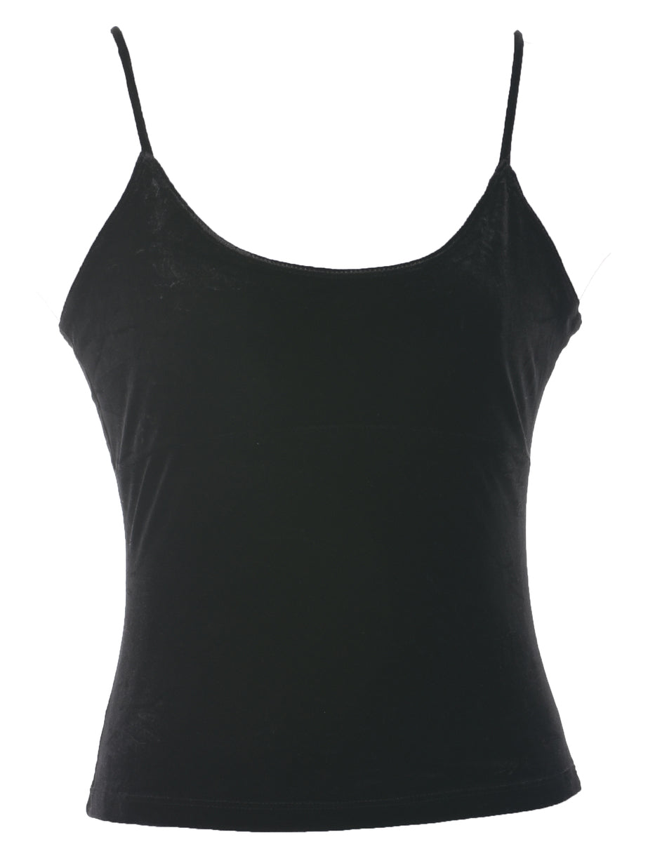 Strappy Velvet Evening Top - S