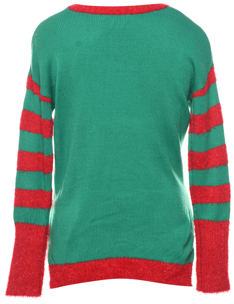 Santa Claus Christmas Jumper - M