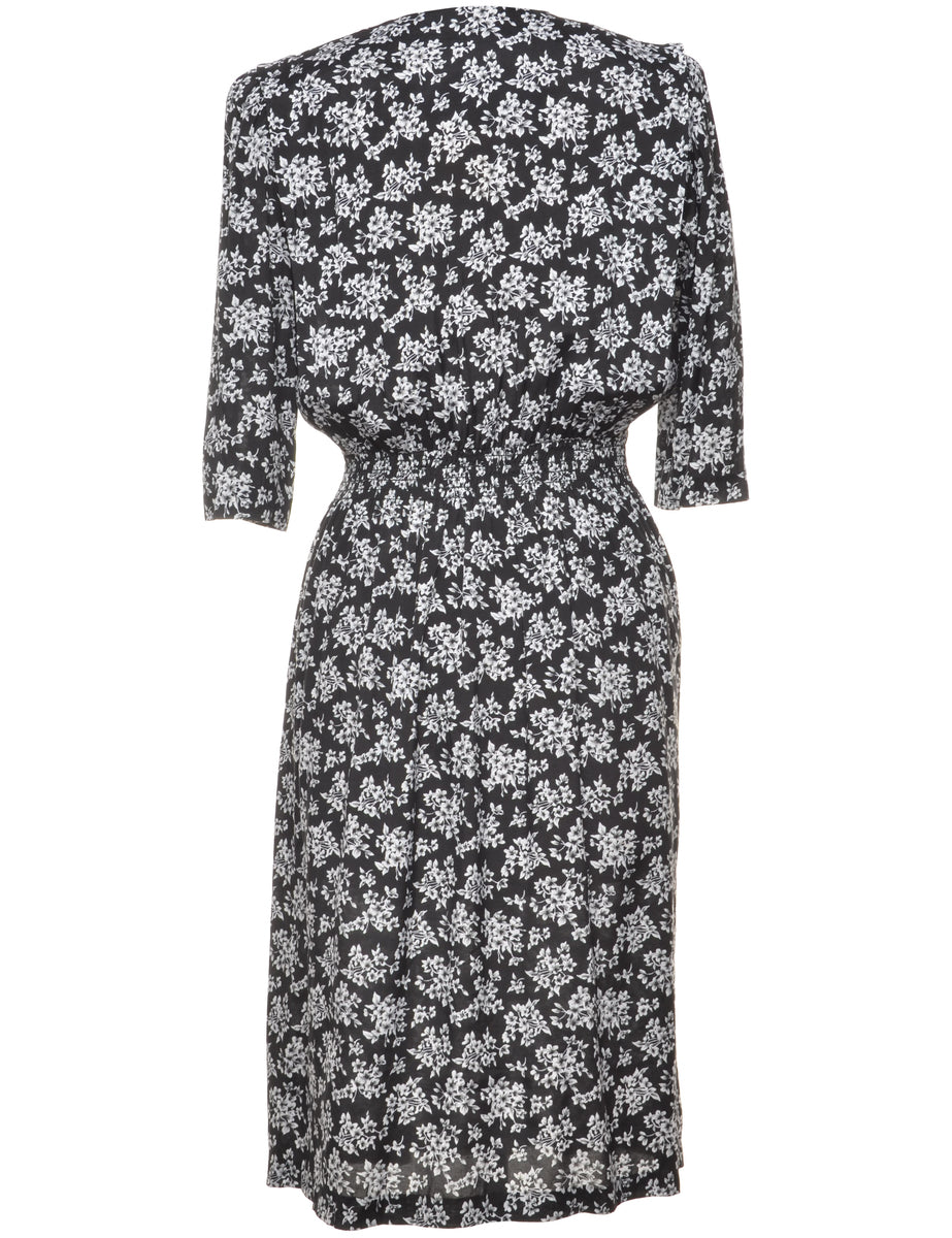 Floral Print Dress - L
