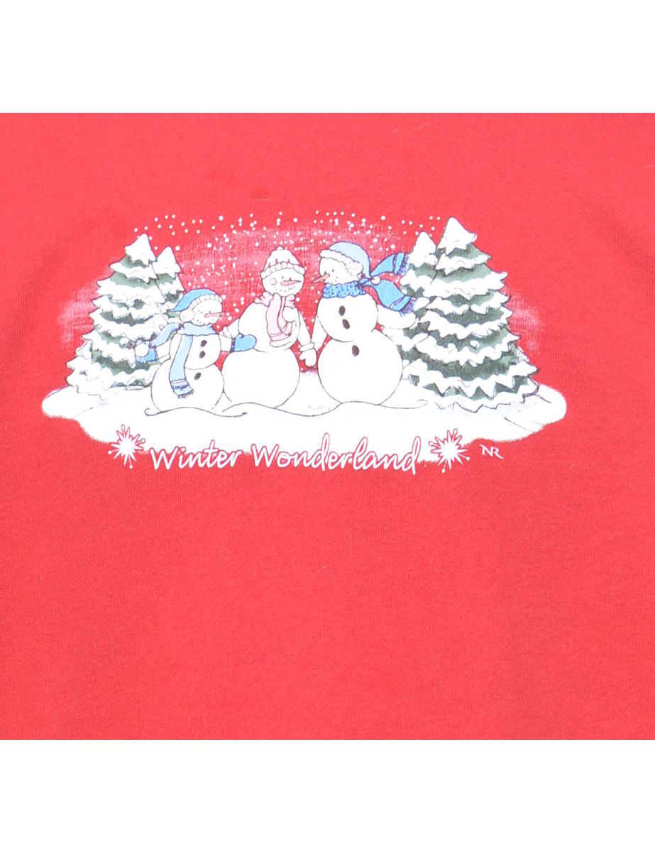Snowman Christmas Sweatshirt - S
