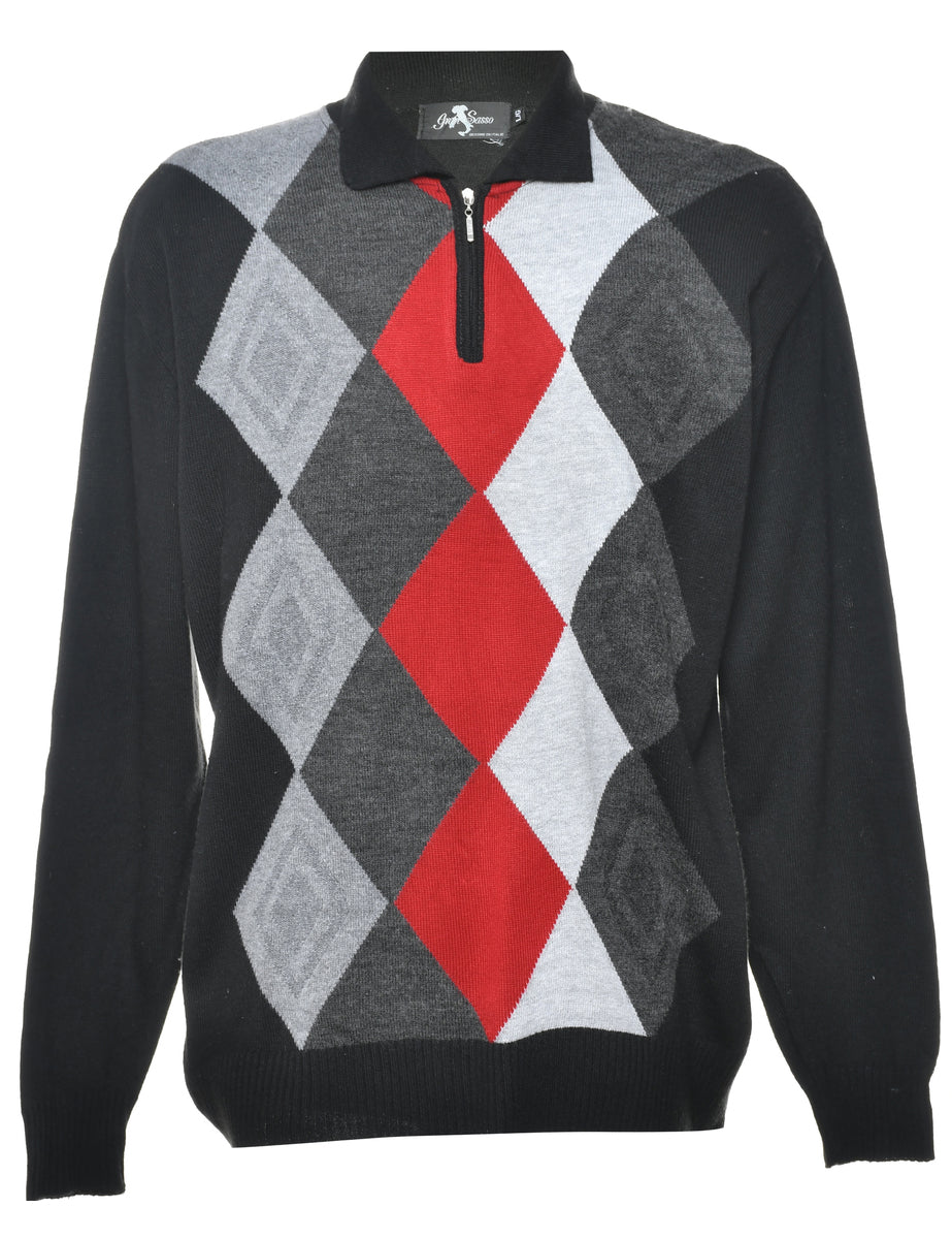 Quarter Zip Jumper - L