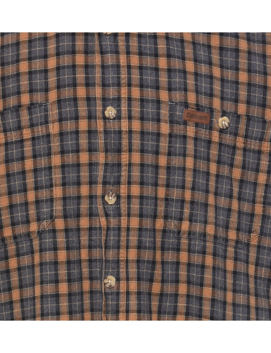 Carhartt Checked Beige & Grey Shirt - L
