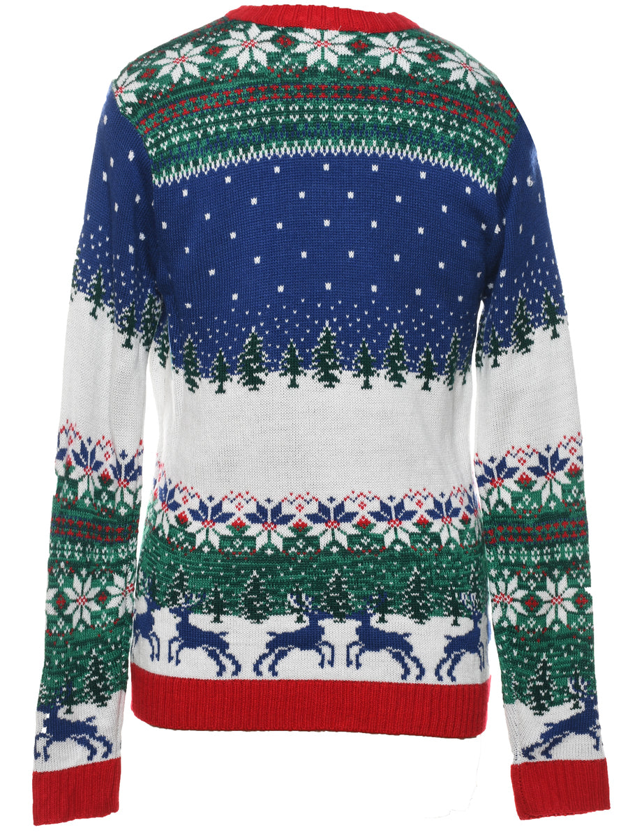 Reindeer Christmas Jumper - S