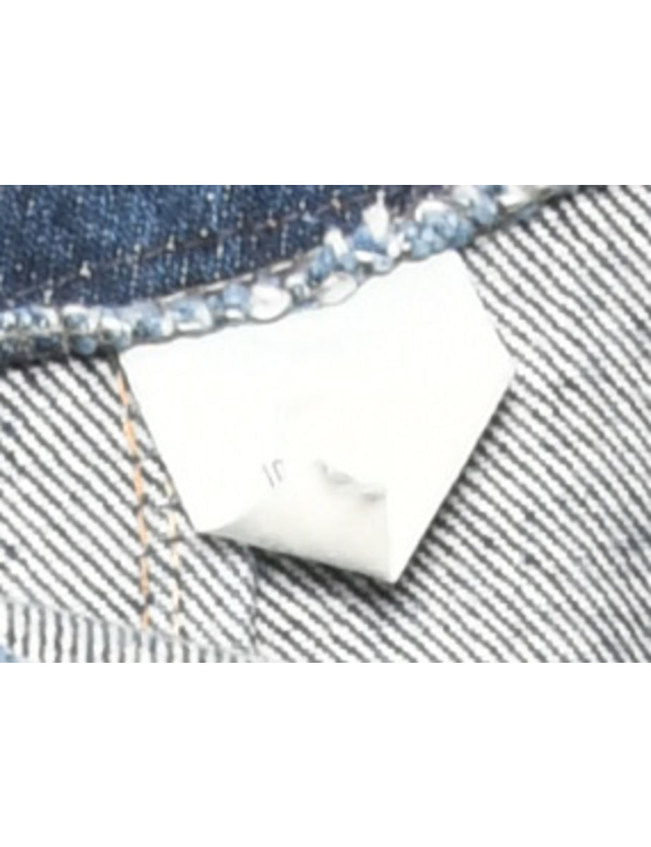 High Waist Indigo Tapered Jeans - W28 L32