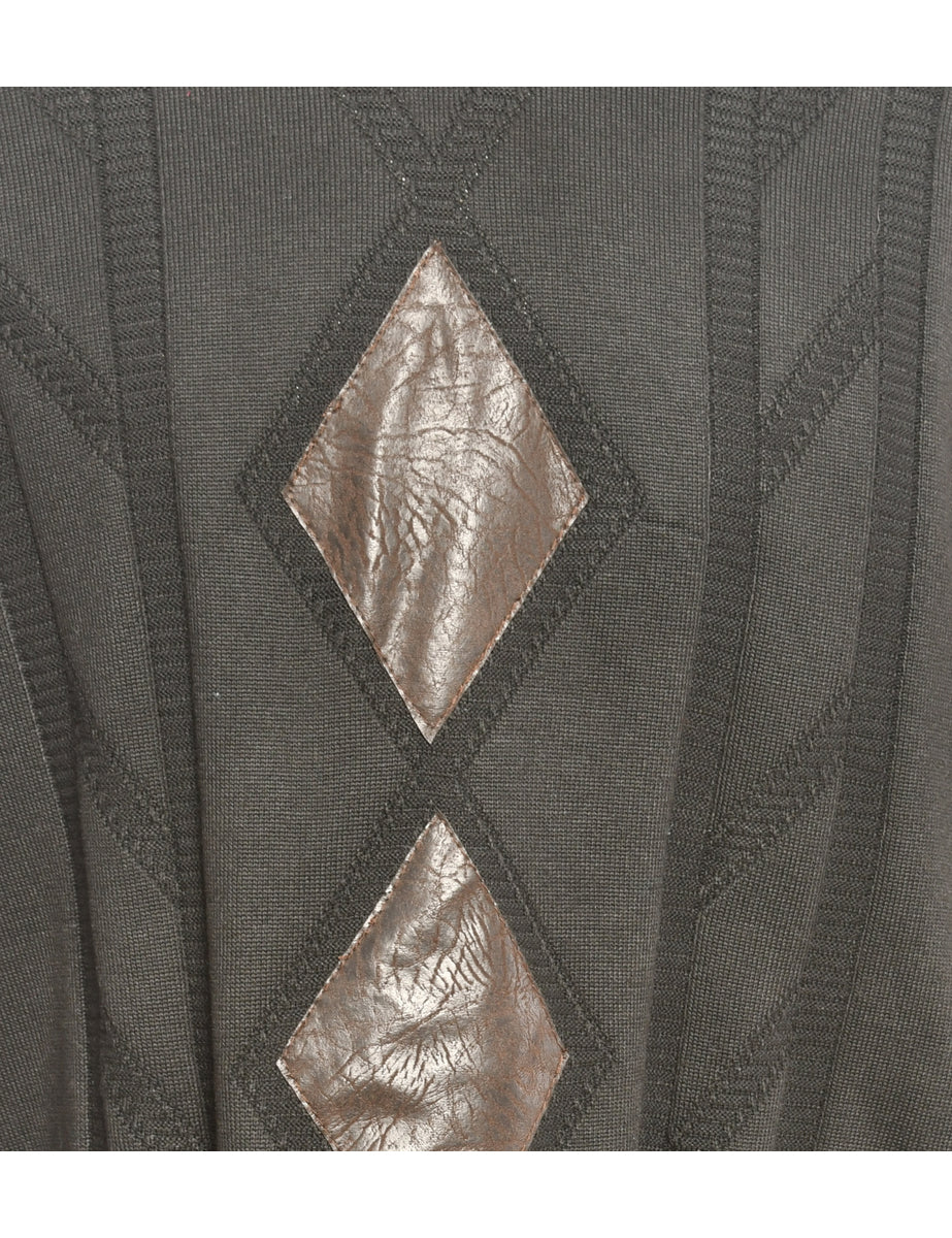 Long Sleeved Black Jumper - M
