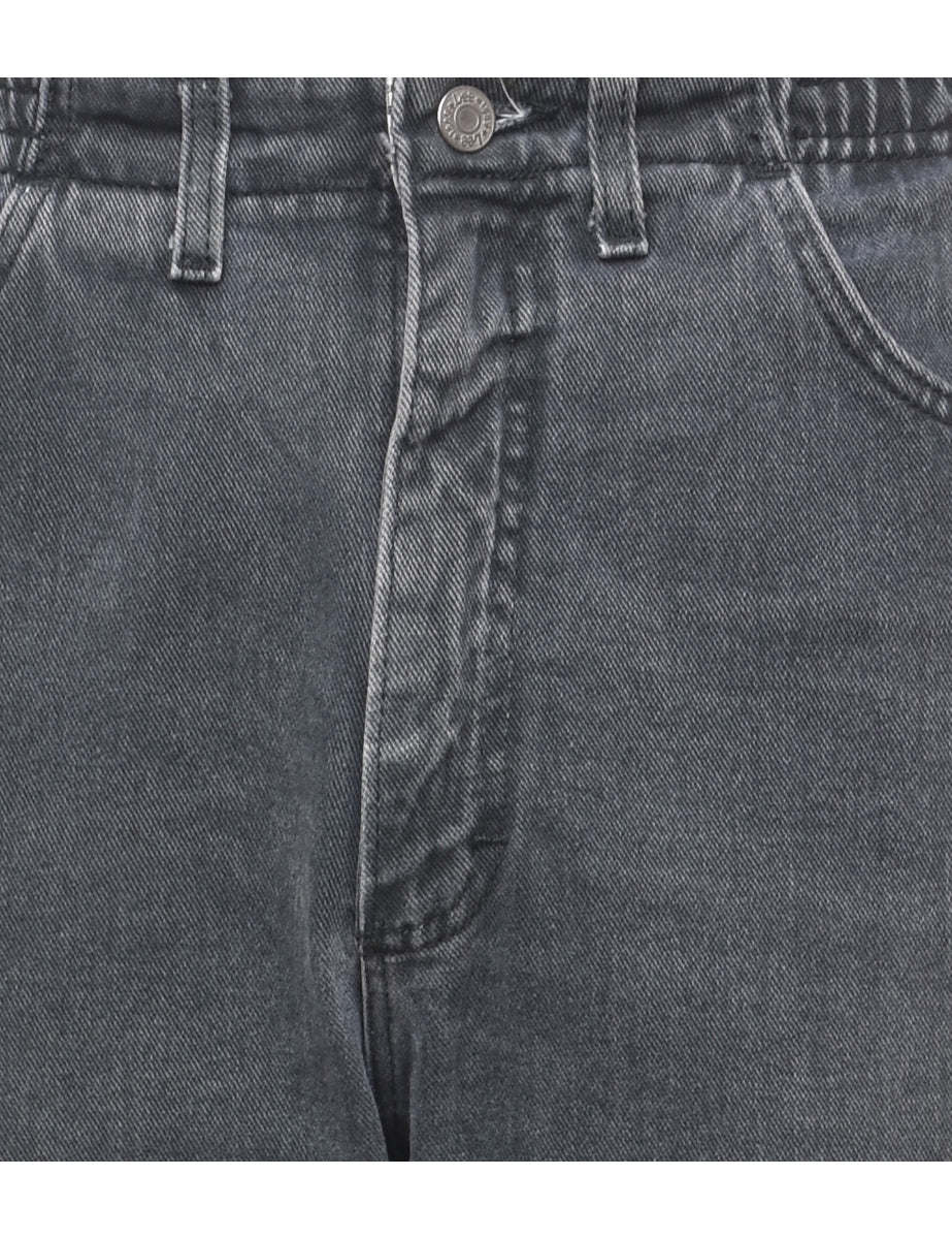 Lee Black Denim Trousers - W30 L33