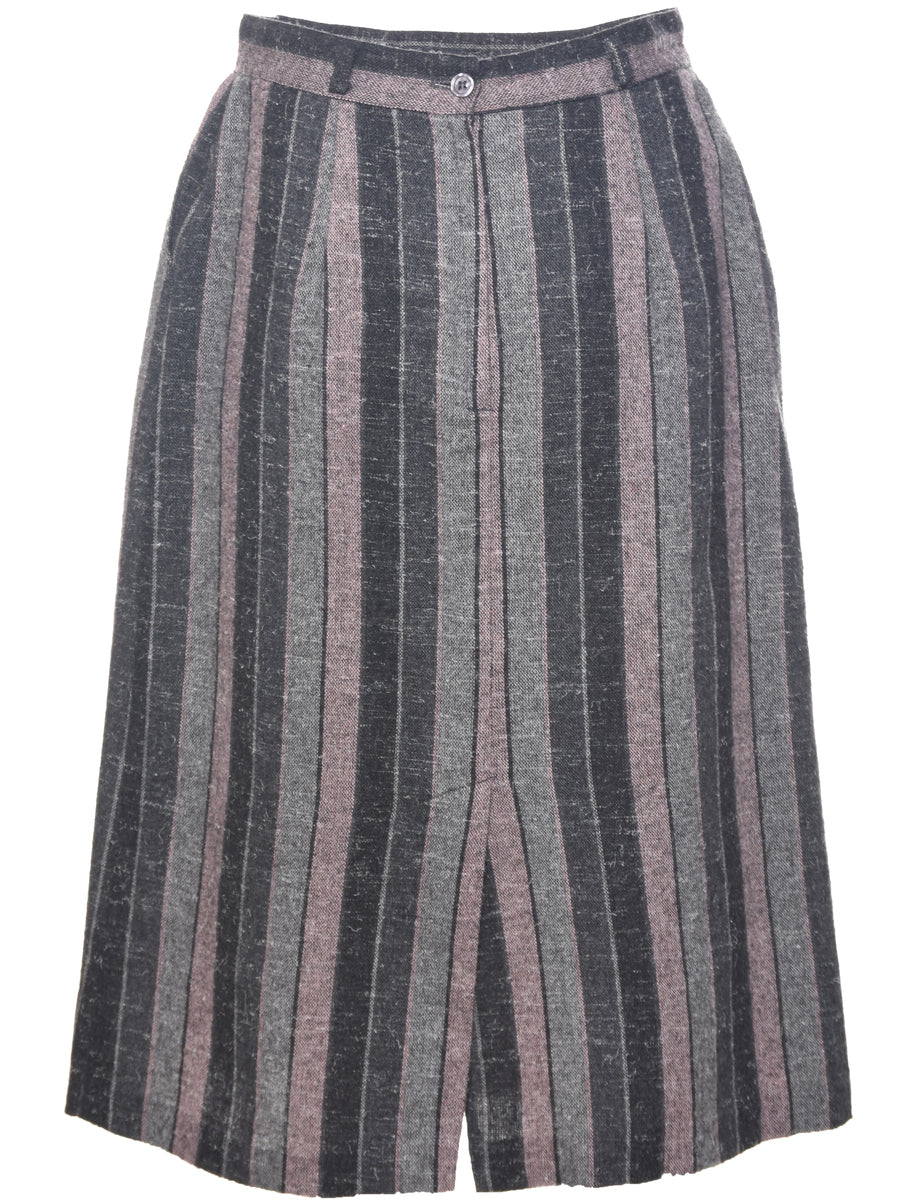 Striped Pencil Skirt - M