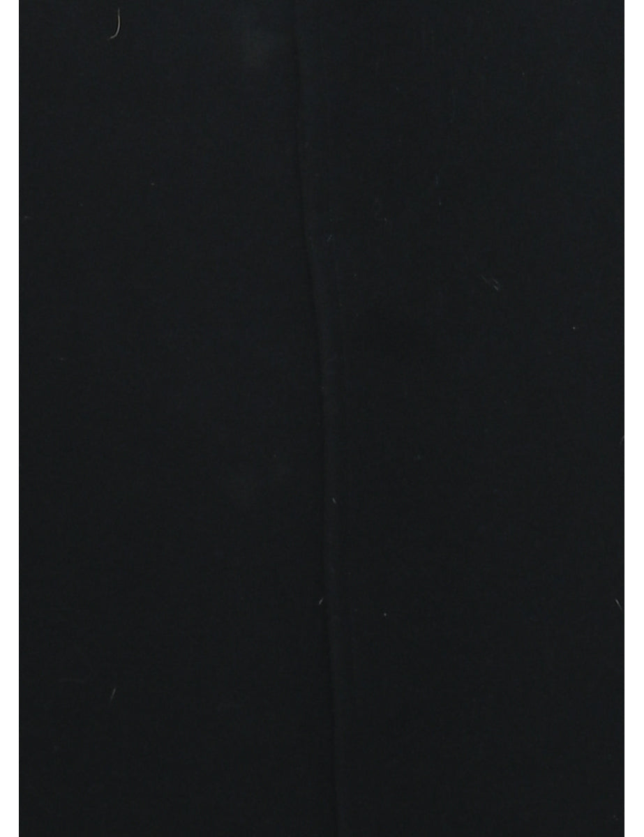Black Wool Coat - L