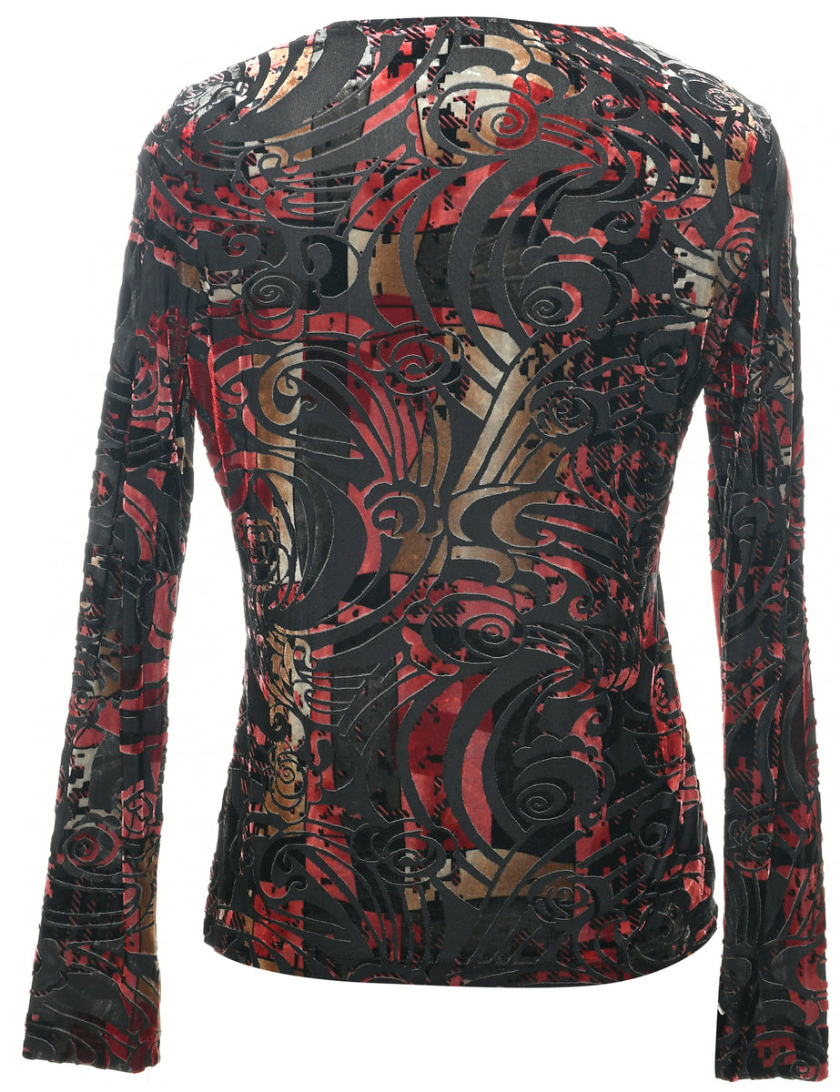 Devore Design Evening Top - M