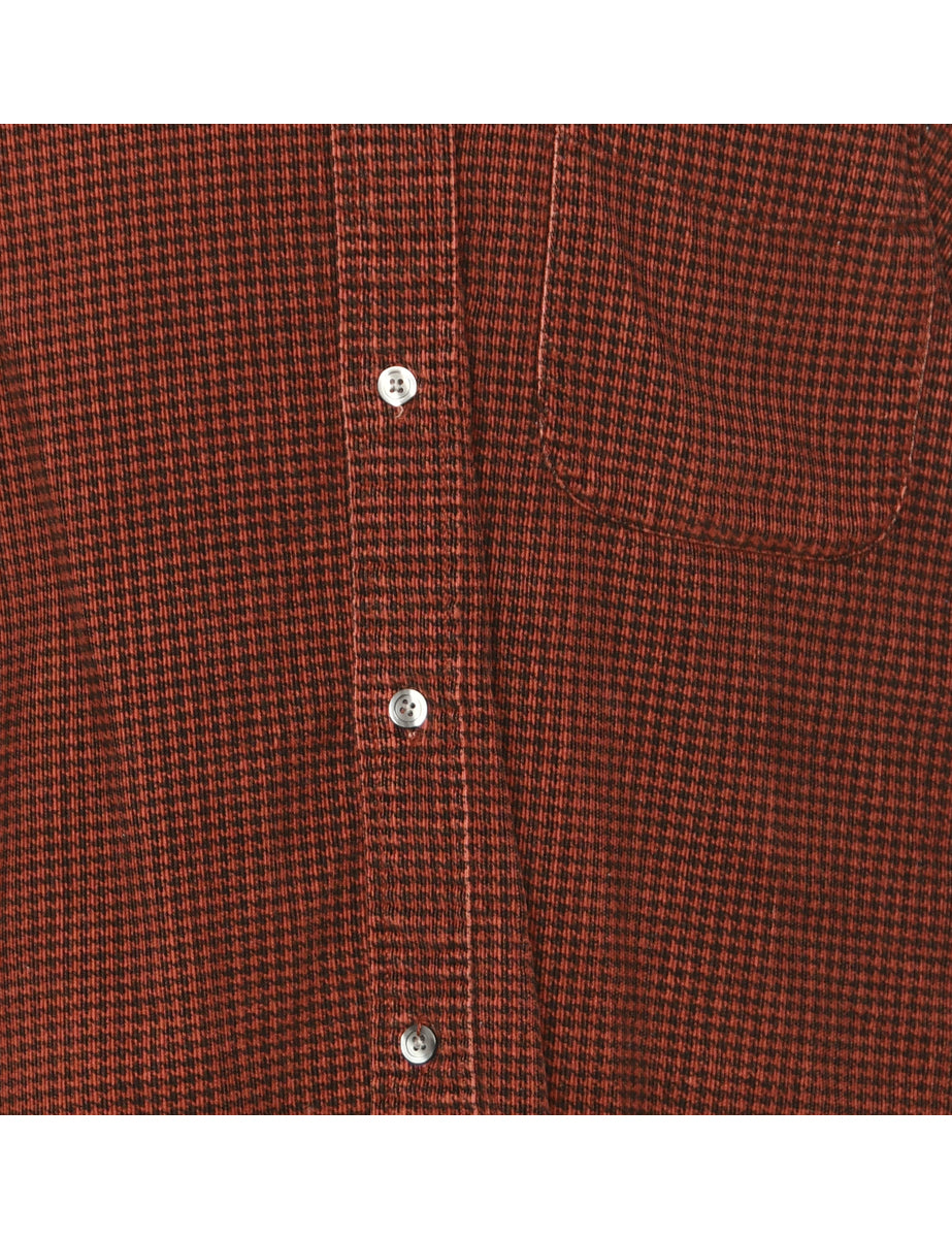 Corduroy Dark Brown Shirt - L