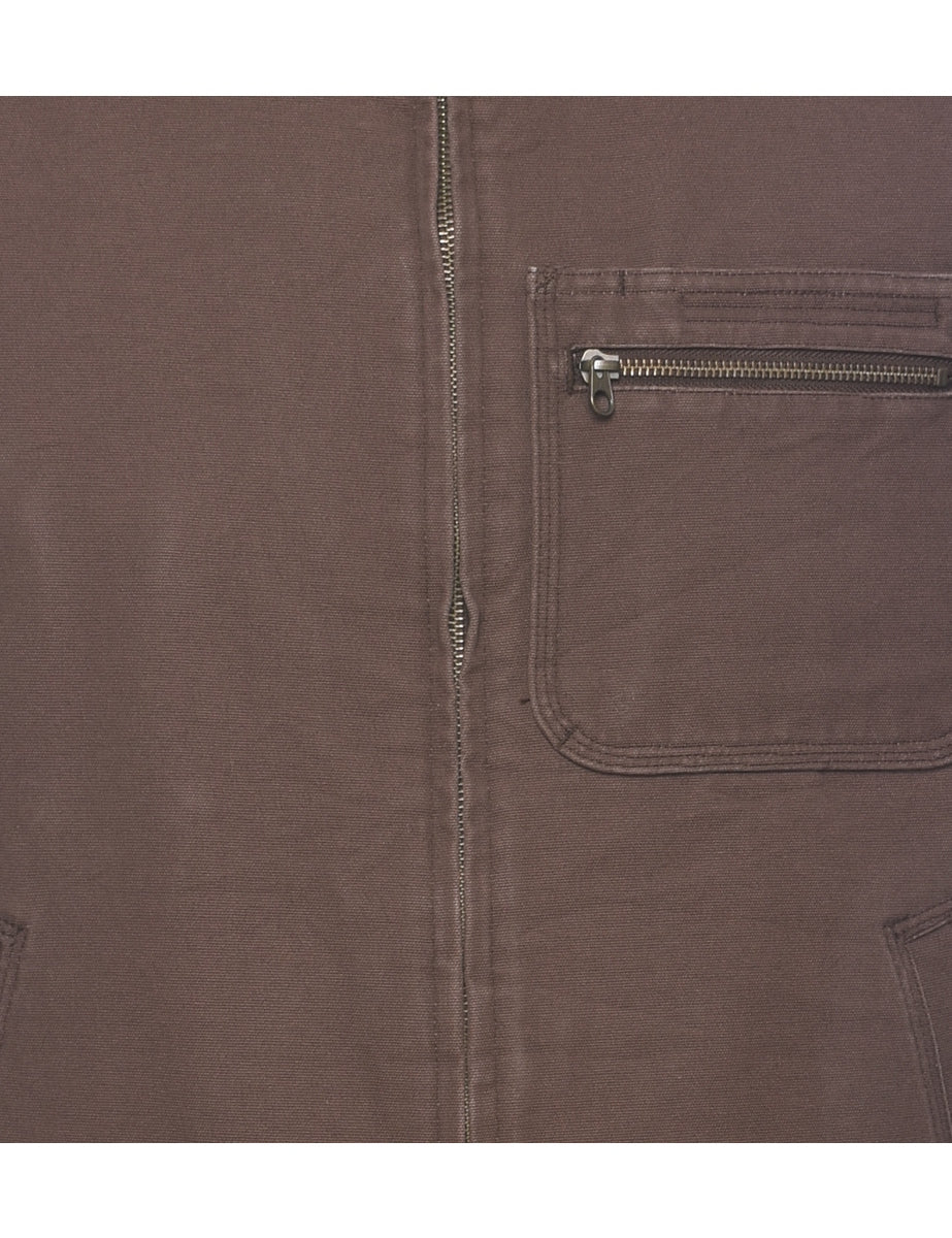 Workwear Brown Waistcoat - L