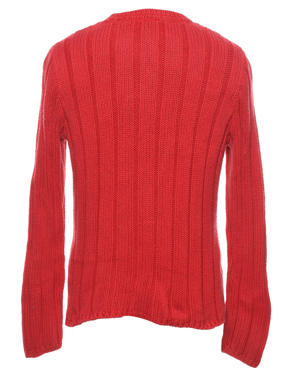 Tommy Hilfiger Red Jumper - M