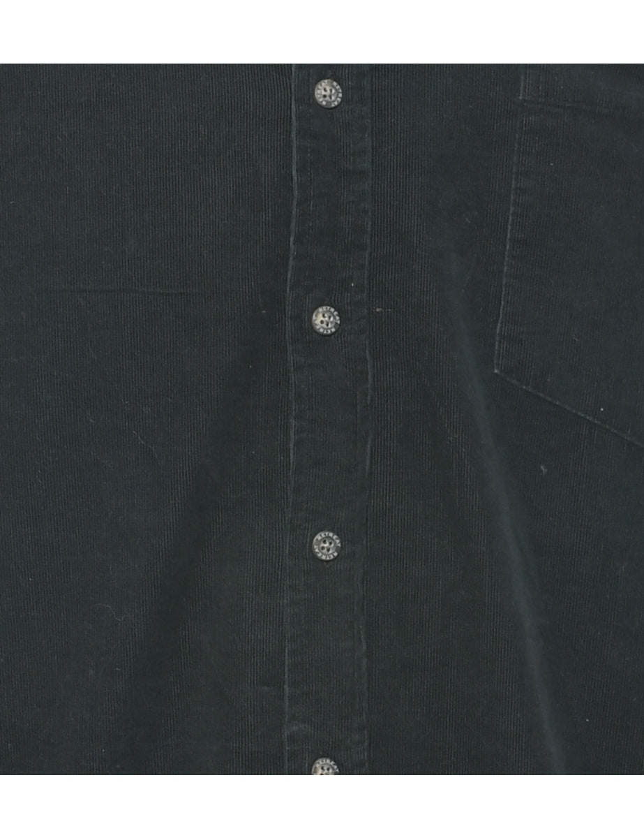 Black Corduroy Shirt - S