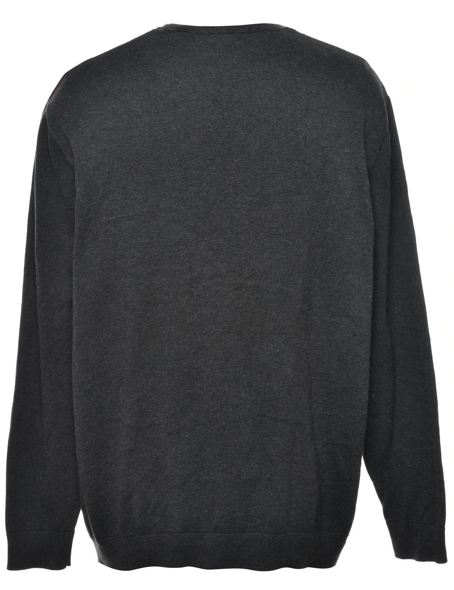 Argyle Knit Jumper - M