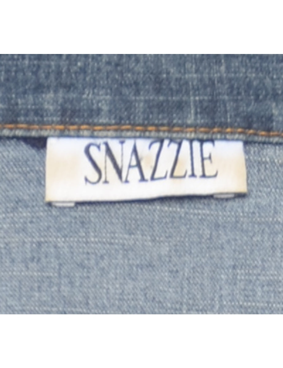 Studded Denim Jacket - L