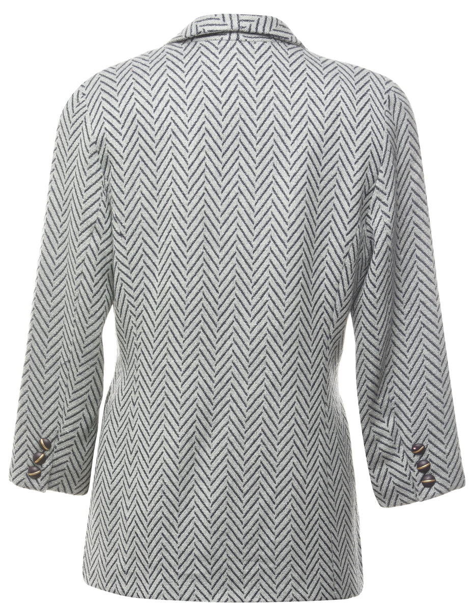 Geometric Pattern Jacket - M
